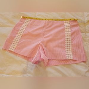 Lilly Pulitzer Liza Seersucker Shorts 10